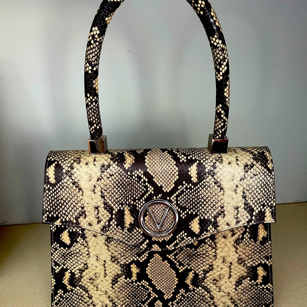 Valentino reptile print purse